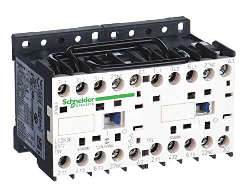 SCHNEIDER ELECTRIC Reversing Contactor 575-Vac 6A Iec LC2K0601G7 Ac Drive 1 Hp 480V 3 Phase