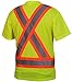 PYRAMEX RCTS2110X5 Hi-Vis Lime T-Shirt with Contrasting Reflective Tape - Size 5X Large