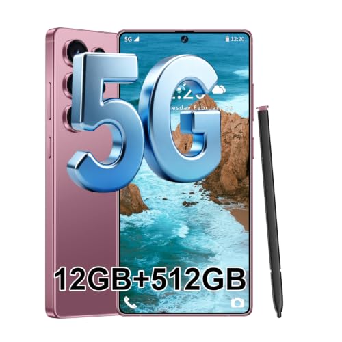 Image of S25 Ultra 5G Unlocked Smartphone,12GB+512GB Fully Cell Phone for Android 14, 6.99 inch Unlocked Cell Phone, 7000mAh, 68MP+108MP Dual Camera /Dual SIM /Fingerprint Lock /Face,Rose Gold