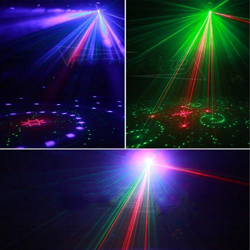 Lumière Stroboscopique avec commande DMX et projecteur disco LED 4-en-1 - 6