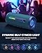 OHAYO Portable Bluetooth Speaker, IPX7 Waterproof Wireless Speaker with 24W Stereo Sound, Active Extra Bass, Bluetooth 5.3, RGB Lights, Dual Pairing, Up to 30H Playtime for Home, Outdoor, Party