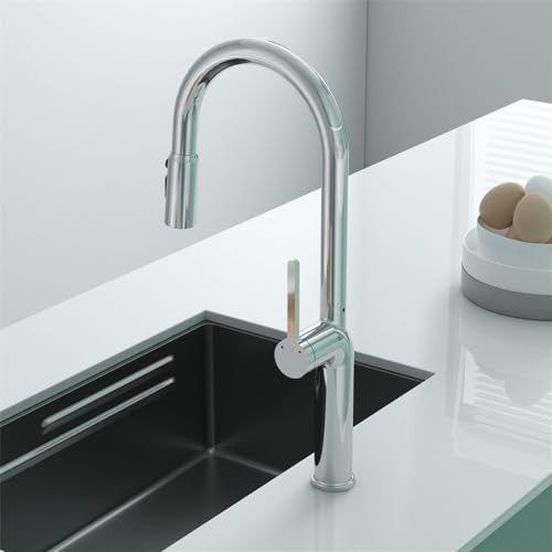 Robinet de cuisine à levier unique pour îlot central moderne - 7