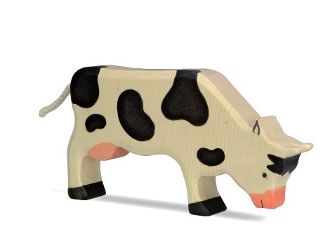 Holztiger Cow Black - eating