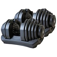 ② Motions モーションズ 可変式ダンベル 40Kg×1個/計40Kg Motionsの可変式ダンベル40kg×2 ベンチ付き