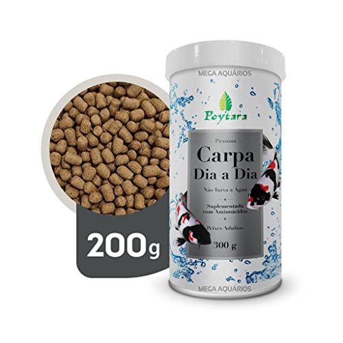 Poytara Ração Para Peixe Carpa Dia Até Dia 300G Para Peixes