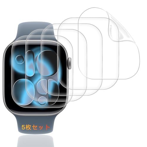 y5Zbgz p Apple Watch series 11i2025j/ 10i2024j42mm یtB یJo[ Ή AbvEHb` 11 / 10 tB P[X TPU Jo[ 24ԎCZp Ή Apple Watch