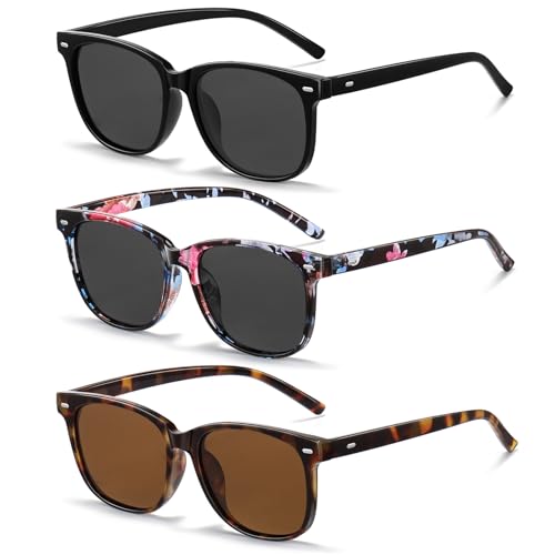 Wzerry Sunglasses for Women Polarized, Sun Glasses Vintage Style Trendy Round UV400 Protection Lens