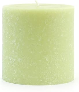 Root Candles Unscented Pillar Candles Beeswax Enhanced Textured Timberline™ Pillar Candle, 3 x 3-Inch, Willow