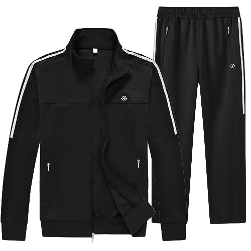 MoFiz Jogginganzug Herren Trainingsanzug Sportanzug mit Reissverschluss Gym...
