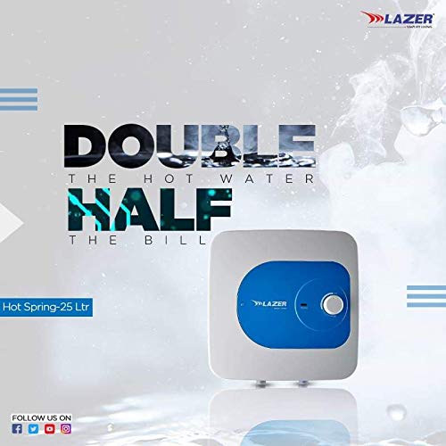 Buy Lazer Hot Spring 15-Litre Vertical Water Heater (White) Online at Low  Prices in India - Amazon.in