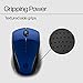 HP X3000 G3 Wireless Mouse - Blue, 15-Month Battery, Side Grips for Control, Travel-Friendly, Blue LED, Powerful 1600 DPI Optical Sensor, Compatible with Wins PC/Laptop, Mac, Chromebook (683N8AA#ABL)