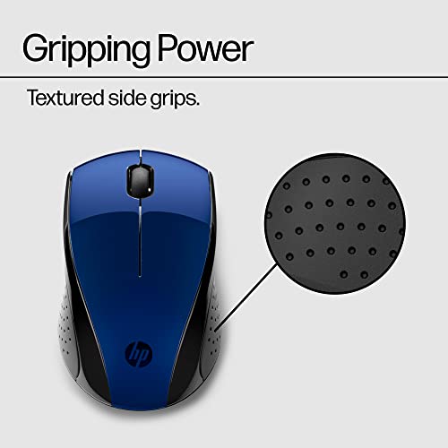 Image of HP X3000 G3 Wireless Mouse - Blue, 15-Month Battery, Side Grips for Control, Travel-Friendly, Blue LED, Powerful 1600 DPI Optical Sensor, Compatible with Wins PC /Laptop, Mac, Chromebook (683N8AA#ABL)