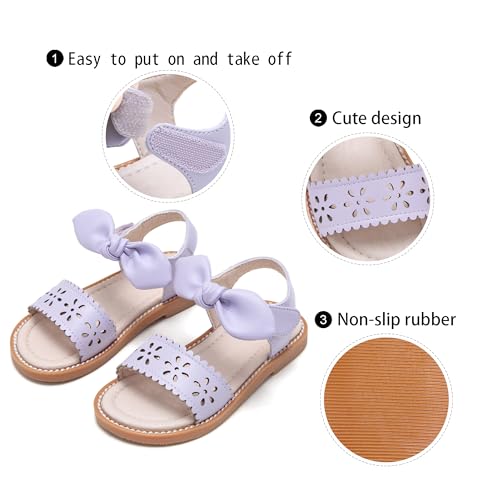 Image of GINFIVE Toddler Girls Sandals Little Girls Kids Summer Shoes Toddler Sandals