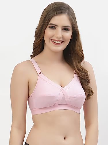 Image of Floret Women's Pure Cotton-Fabric Non Padded & Non-Wired Cut & Sew /Full Coverage Bra