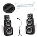 KOMBIUDA 8Pcs Heavy Duty Recessed Speaker Handles Durable Pulls for Audio Repair Impact Resistant and Wear Resistant for Stage Speakers and