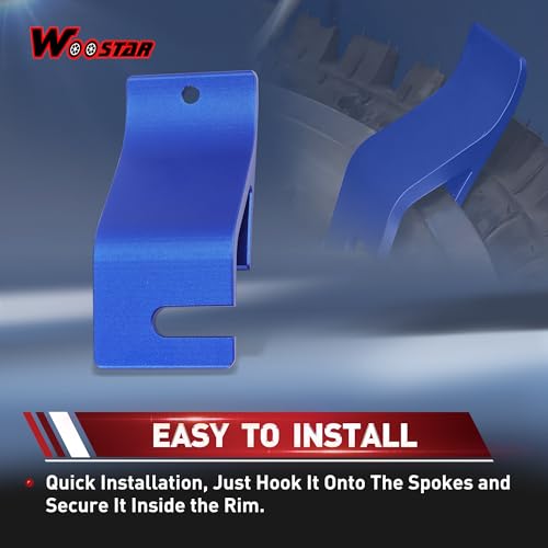 Image of WOOSTAR Tire Bead Holder Tire Removal Install Assistance Changer Tool Universal for Motorcycle Dirt Pit Bike Off-Road Blue