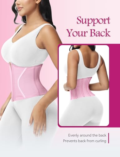 Image of SHAPSHE Short Torso Waist Trainer for Women Corset Hourglass Body Shaper