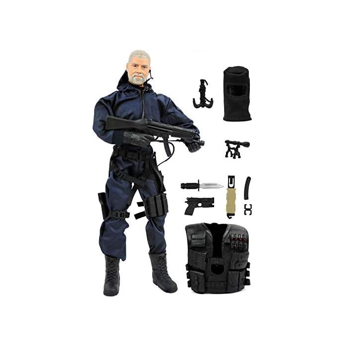 Buy Click N' Play 12Inch Action Figures Police Unit Swat Team Army