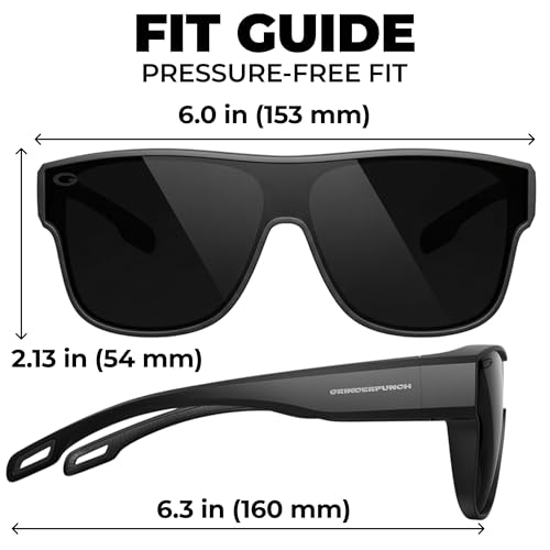 Image of Cover-Ups Black Fit Over Sunglasses - Wrap Around Sunglasses - People Who Wear Prescription Glasses in the Sun