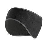 Calentadores de oídos, diadema de forro polar de invierno (3 piezas) para hombres y mujeres, esquí, correr, ciclismo, niños, Negro, Taille unique