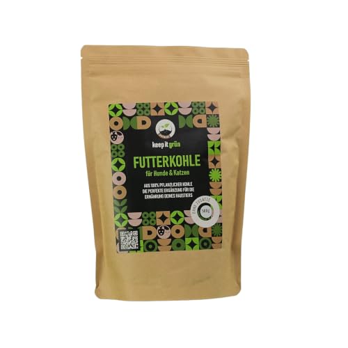 keep it grün Futterkohle für Hunde (500g) - ohne Zusätze