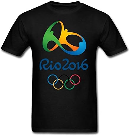 MOYI Men's 2016 Brazil Rio Olympic Games Logo T-Shirt Tee