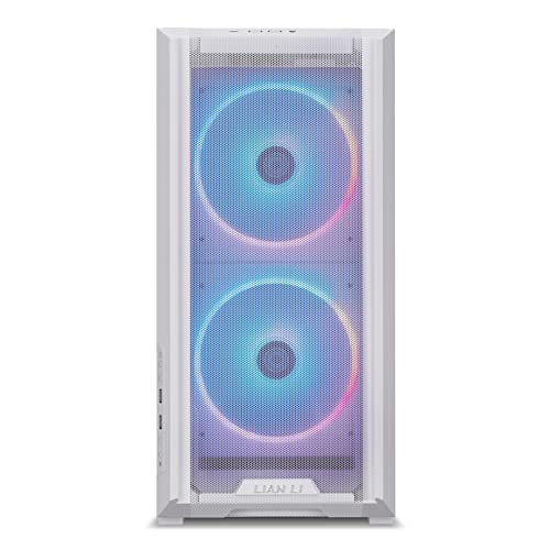 Image of Lian Li Lancool 216 Mid-tower case with high cooling performance - Includes controller - dual front 160MM PWM fans and 1 rear 140MM PWM fan - Airflow focused - Up to 10 fans (CS-L216RCW-X White)