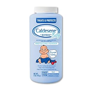 Caldesene Baby Cornstarch Powder with Zinc Oxide, 5 Oz Pack of 6