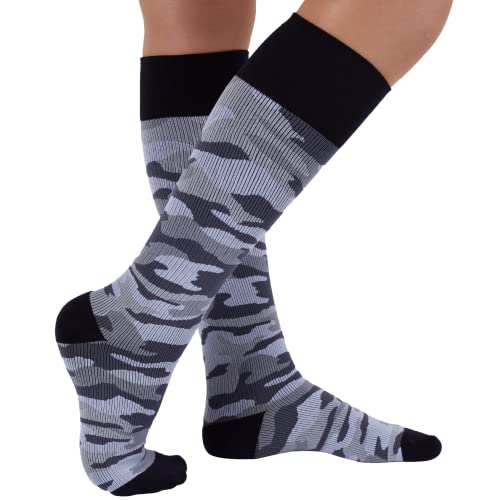 Image of Rejuva Camo 15-20 mmHg Knee High Compression Socks for Women & Men