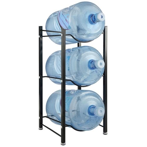 Étagère carafe d'eau 4 niveaux en métal argenté robuste et modulable - 3