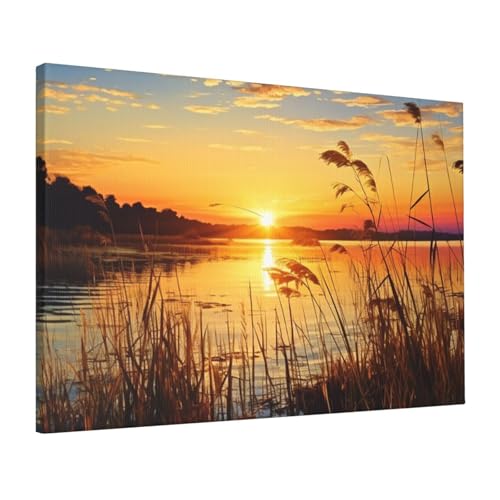 Toile de roseaux HD de 40,6 x 61 cm pour un décor raffiné