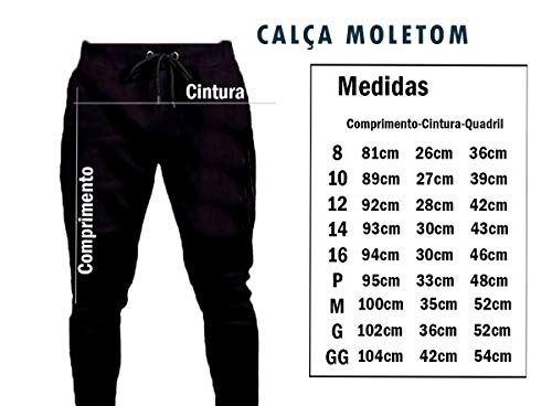 Conjunto Moletom Blusa + Calça + Boné Angelical Jogo Mestre Cor: Preto; Tamanho: 10