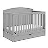   Graco-Bellwood-5-in-1-Convertible-Crib-with-Drawer-Pebble-Gray-GREENGUARD-Gold-Certified-Full-Size-Storage-Drawer-Converts-to-Toddler-Bed-and-Full-Size-Bed