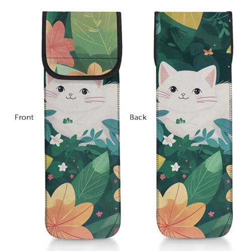 Funda para rizador y plancha de pelo Lovely Cat para mujeres y niñas, estuche de viaje impermeable acolchado para organización y almacenamiento diario y al aire libre miniatura 6