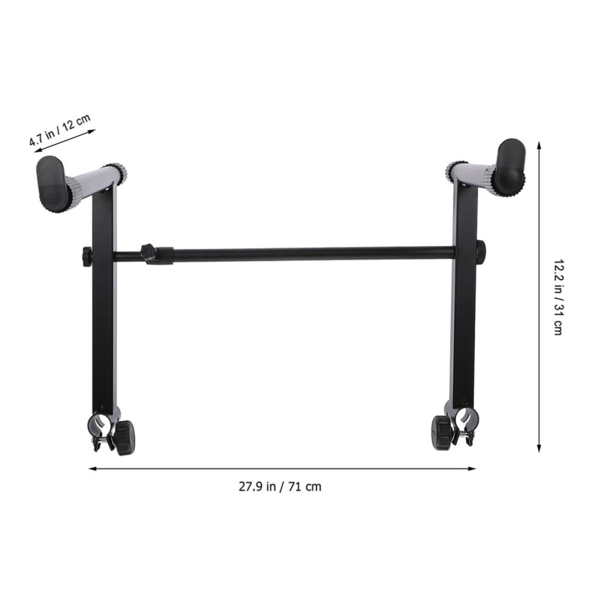 Support Métallique pour Clavier Noir, Lot de 2 Sets de Sets, Anti-rouille