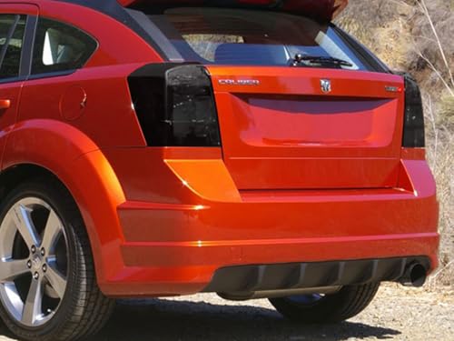Rvinyl Tail Light Tint Covers Compatible with Dodge Caliber 2007-2012 - Matte Smoke