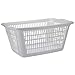 Basket, White, Plastic, 1.25 Bushels