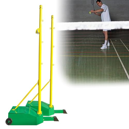 LYDZUSDP Volleyball net Volleyball/Badminton Stand with Increase Stable Base,Portable Wheels Indoor & Outdoor Use(Green withnet)