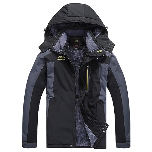 Buddhi Mens Mountain Waterproof Rain Jacket Windproof Hooded Coat Lightweight Full Zip Long Sleeve Outwears Fall Shell Jacket4