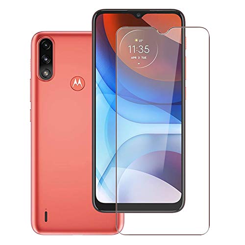 KJYF [1 Piezas] Protector de Pantalla Cristal Templado para Motorola Moto E7i Power (6.5'), Anti Dactilares Resistente Vidrio Templado,Cristal Vidrio Templado Protector