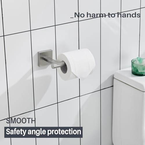 Image of KOKOSIRI Toilet Paper Holder Tissue Paper Dispenser for Bathroom Toilet Roll Holder Wall Mounted, Brushed Nickel Stainless Steel B2008BR