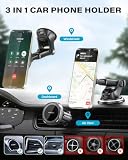 APPS2Car Magnetyczny uchwyt na telefon samochodowy, 17 x magnesy N52, uchwyt na telefon komórkowy Magsafe, regulowany uchwyt samochodowy na telefon, długie ramię, do wentylacji powietrza, przedniej