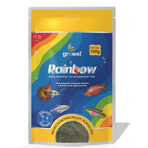 Image of Micro Floating Fish Food Pellets 100g | 0.9mm Pellet Size | Highly Digestible & Nutritious Fish Feed for All Aquarium Fish