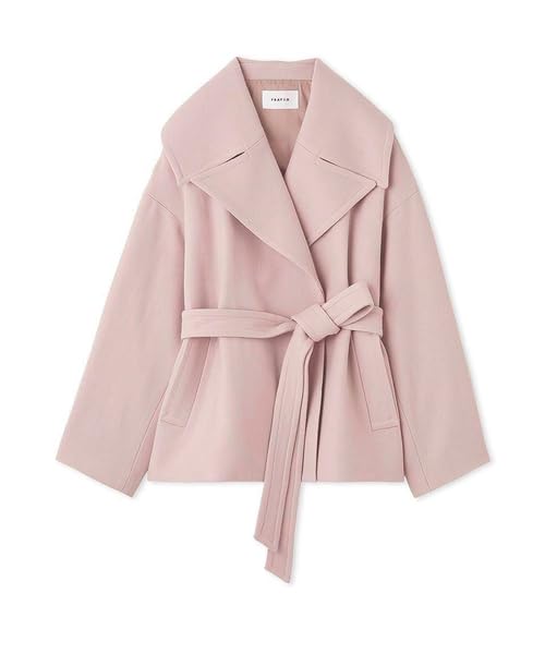 Amazon.co.jp: ビッグカラーショートコート FWFC244041PNK0 : ファッション