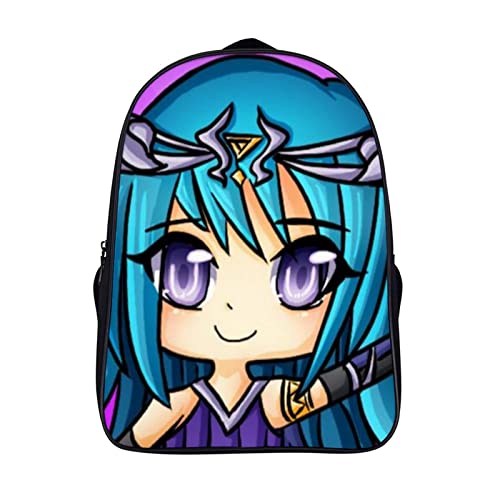 DHCUTE 16 Inch 2 Compartment Backpack Its_Funneh Unisex Adults Teenagers Children's Shoulders Bag Student Schoolbag