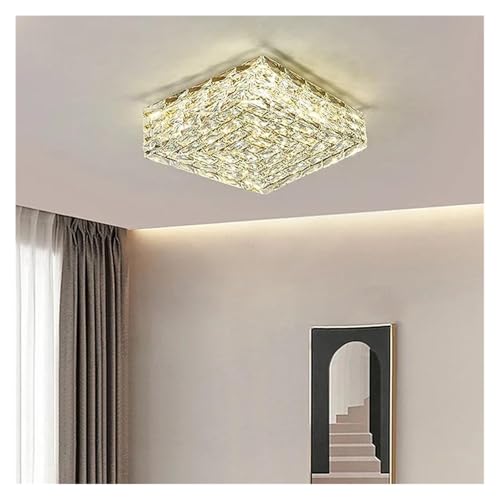 Plafonnier LED cristal Chaner D50cm salon - Lumière blanche et neutre