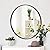 SUPER DEAL Black Round Mirror, 24Inch Bathroom Vanity Wall Decor Circular Mirror with Metal Frame for Bathrooms, Entryways, Living Room, Bedroom