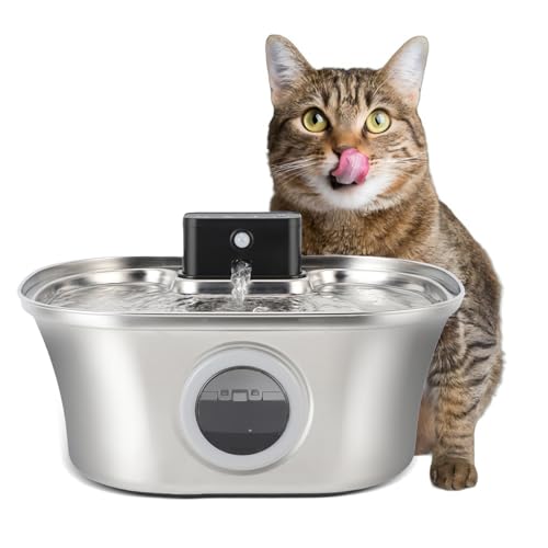 Kabellose Katzenwasserspender, 3,2L-Batteriewasserspender für Katzen, aufladbare 5000mAh-Batterie, geräuscharmer automatischer Katzenwasserdispenser (Schiffsform, 3,2L)