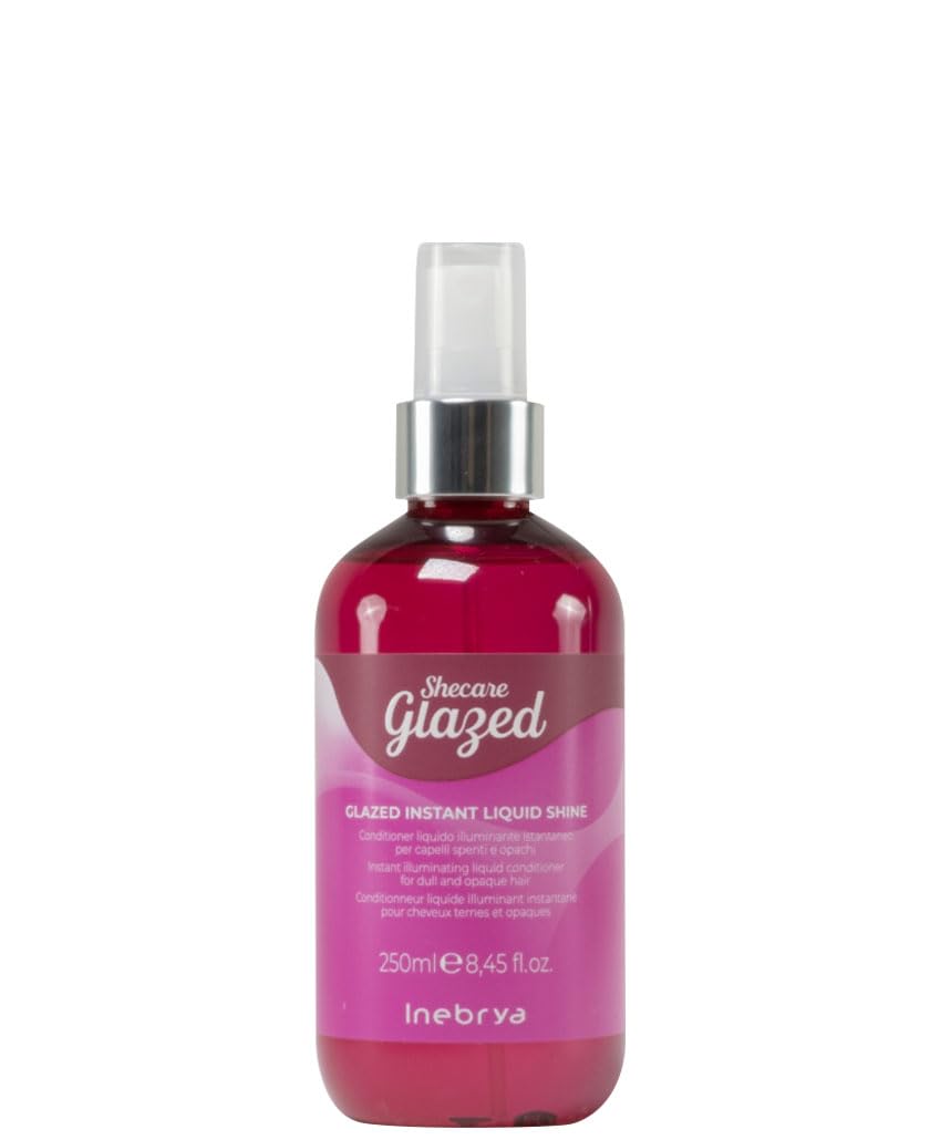 Inebrya Shecare Glazed Instant Liquid Shine Conditioner Instant Illuminating Liquid for Dull and Matte Hair 250ml SHAMPOO