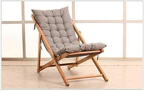 Chaise longue pliable en orme pour jardin et balcon ouvert